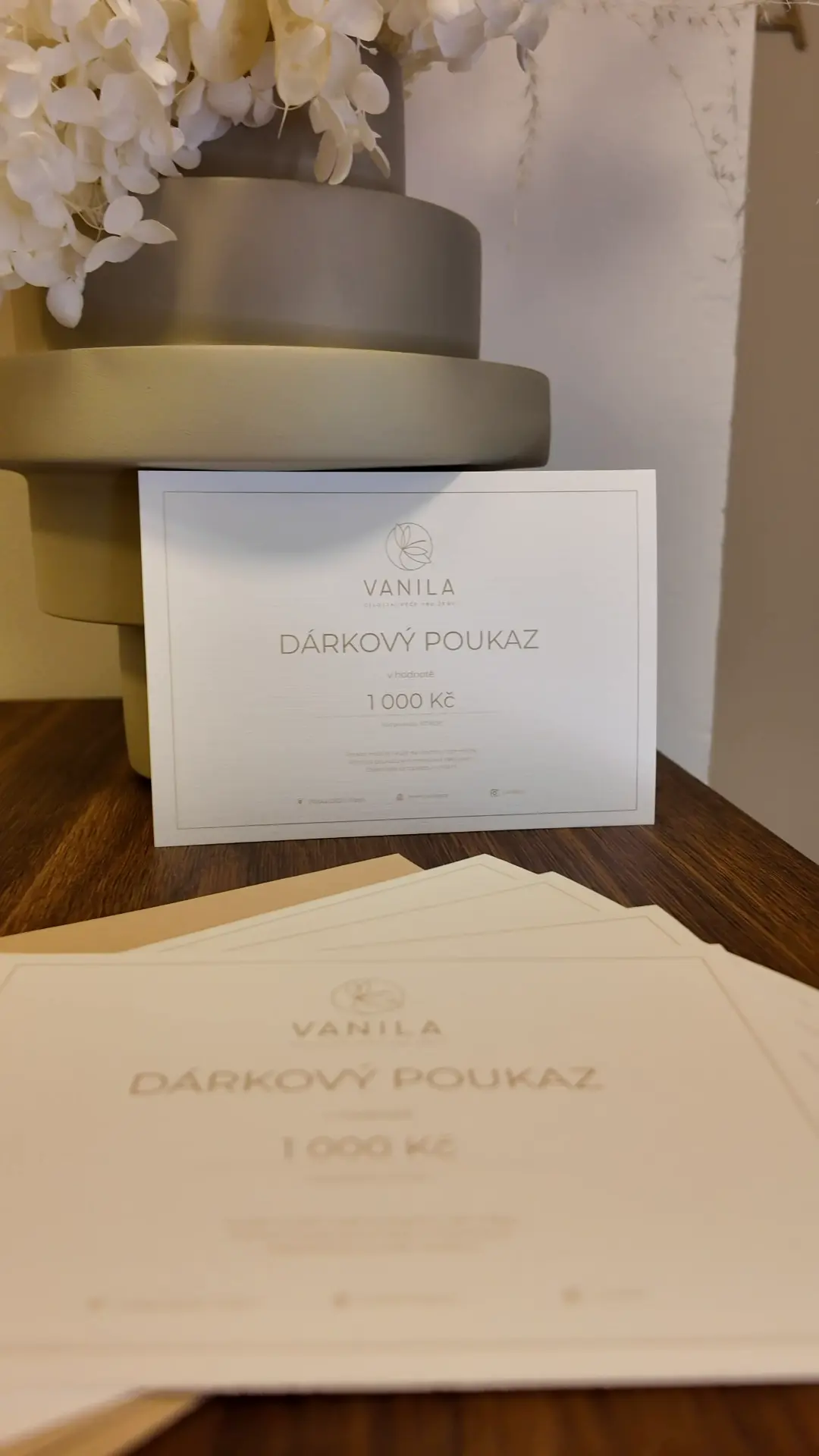 Dárkový poukaz do Vanily