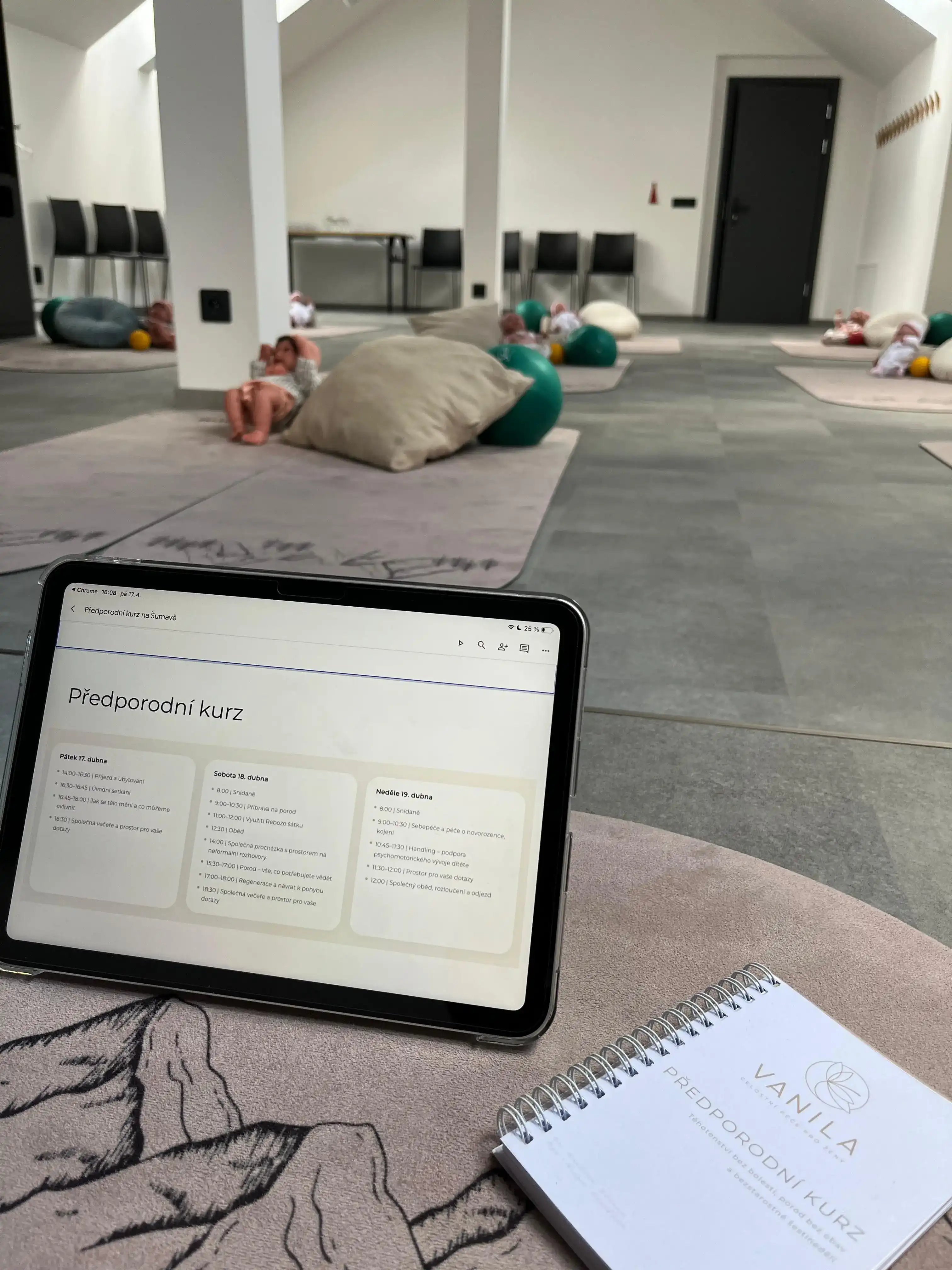 Jezerní retreat, průběh programu